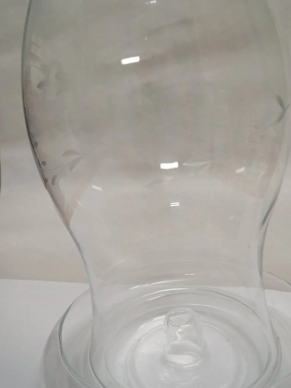 VINTAGE Princess House Heritage 2 Piece Hurricane Candle Holder Lamp Centerpiece